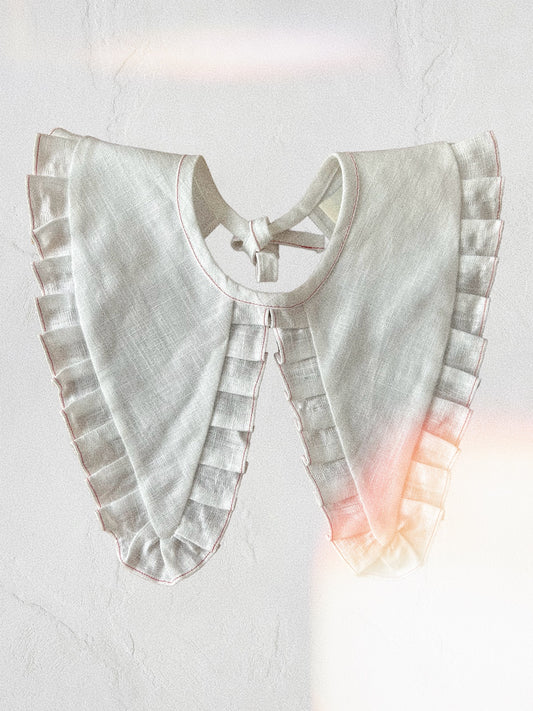 Oversized white collar
